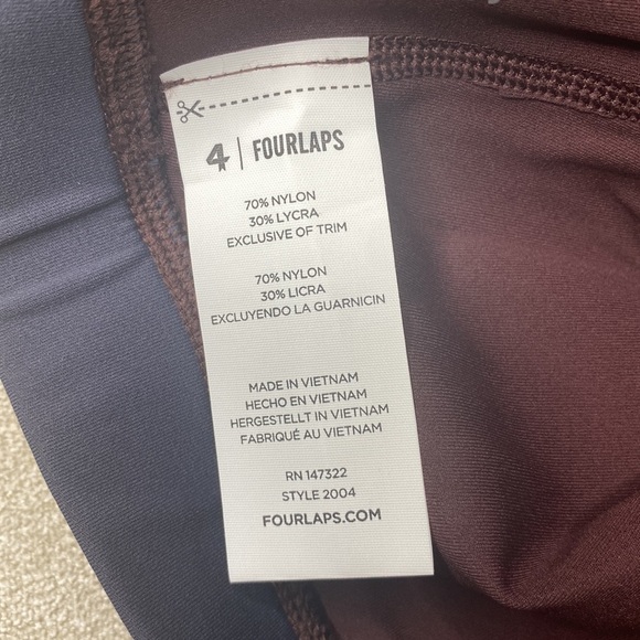 Fourlaps Infinity Sports Bra Fudge Smoke Size L - Picture 10 of 10